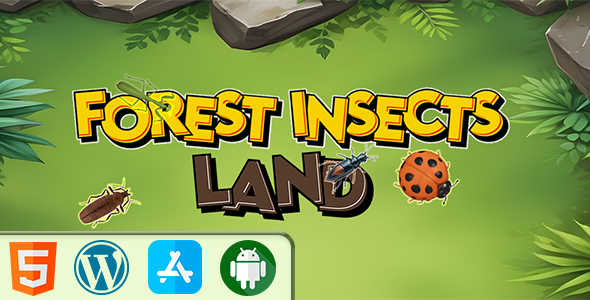 Forest Insects Land - HTML5 Construct3 Game