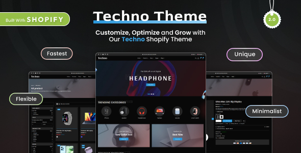 Techno - Electronics & Gadgets Ecommerce Shopify 2.0 Theme