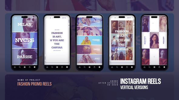 Vertical Fashion Promo Reels Product Promo template preview