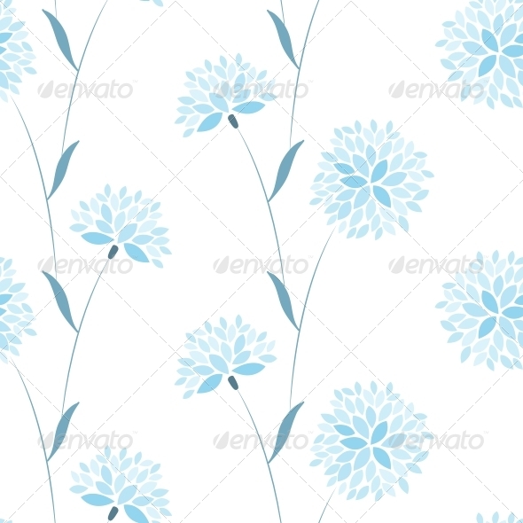 Seamless Vector Flower Elegance Pattern - Patterns Decorative