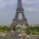 Overcast over the Eiffel Tower and Traffic - VideoHive Item for Sale