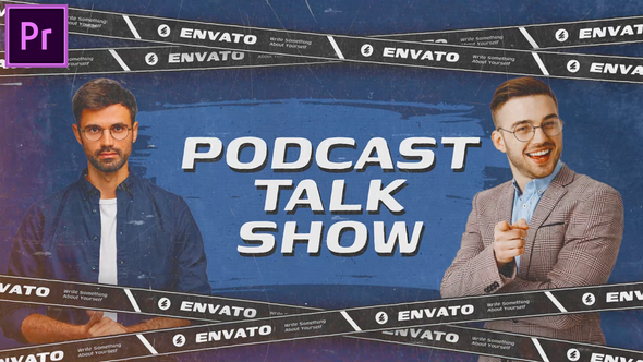 Grunge Intro | Podcast Opener | Youtube Channel Intro MOGRT for Premier Pro Premiere Pro template preview