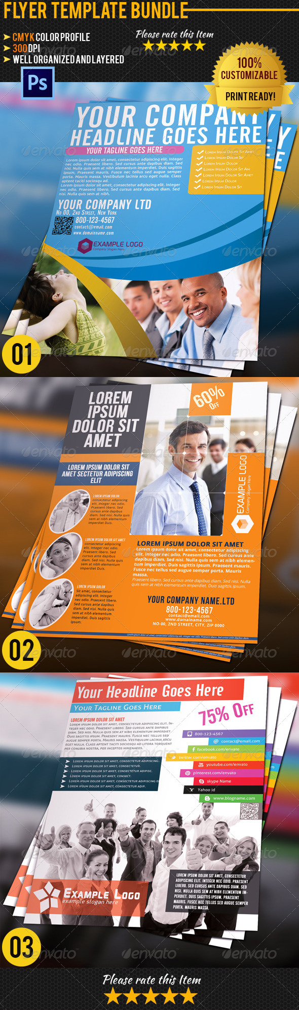 Corporate Business Flyer Bundle 03 - Corporate Flyers