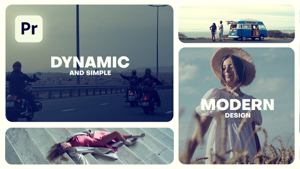 Slideshow - Multiscreen Intro Premiere Pro template preview