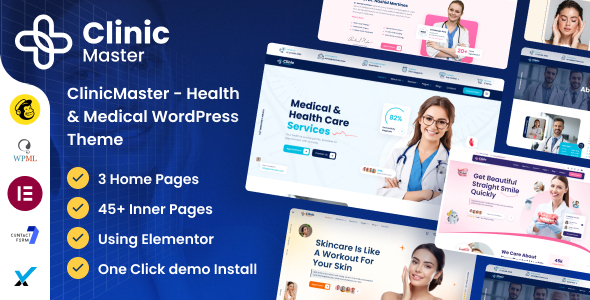 ClinicMaster - Health & Medical WordPress Theme