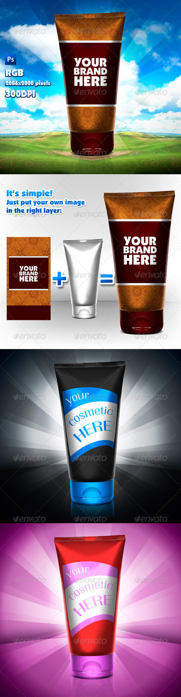 Cosmetic Bottle Mock-up