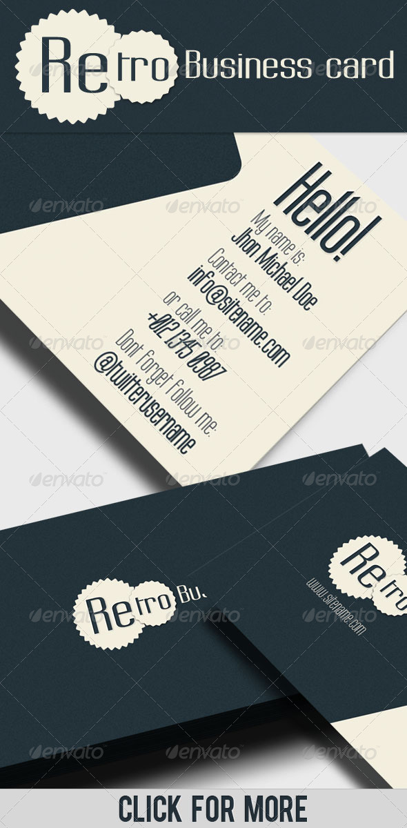 Business Card - Retro II