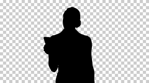 Silhouette woman , Alpha Channel alt