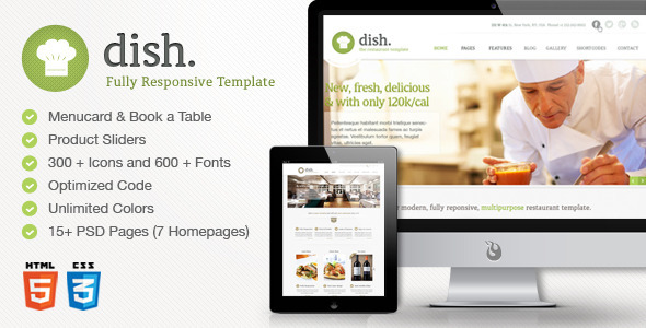 Dish Multipurpose Site - ThemeForest 4783129