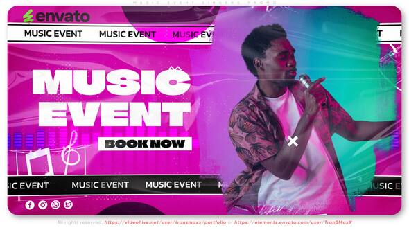 Music Event Singers Promo Openers template preview