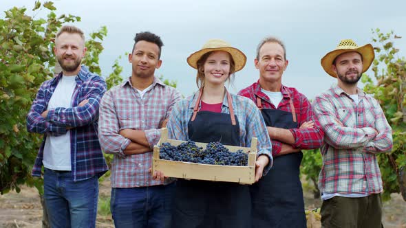 Closeup Portrait of a Big Farmer Concept alt