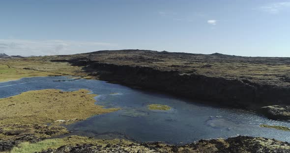 Volcanic Landscape at Reykjanes Peninsula Iceland