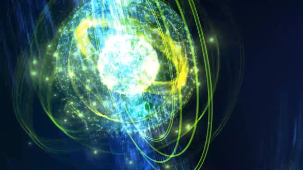 Mega Space Sphere Gaming Design Loop Background