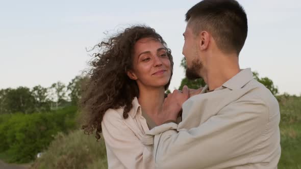 Modern Couple In Nature Portrait alt