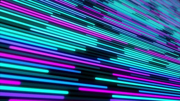 Abstract Background Blue neon line digital colourful 