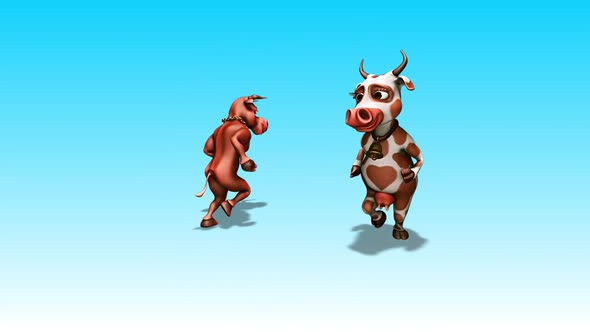  Bull and Cow - Running on Circle alt