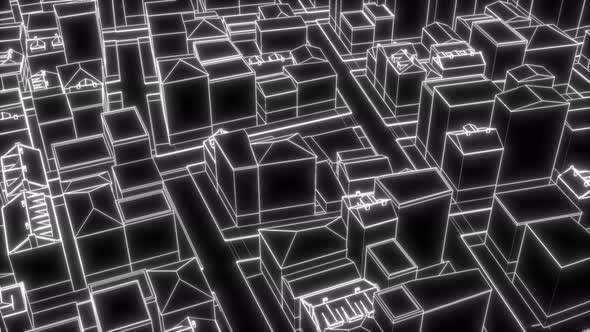 Drawing City Line Sketch of Building alt