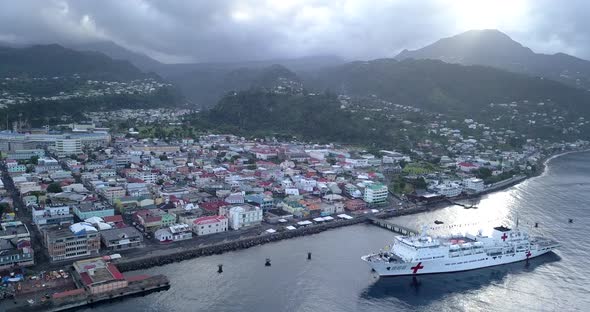 Roseau, Dominica Aerial alt
