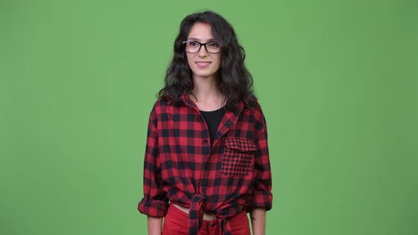 Young Happy Beautiful Businesswoman Smiling alt