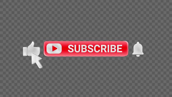 Youtube Subscribe Button 4K