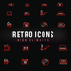 Retro Neon Icons - VideoHive Item for Sale