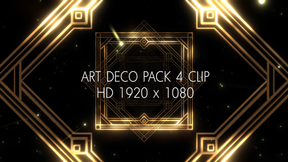 ็HD Art Deco Gastby Pack 4 Clips alt