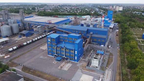 Industrial Zone with Factory or Plant Processing of Sunflower Oil and Oilseeds alt