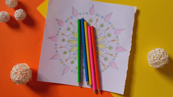 Female Painting Mandalas Antistress Page to Combat Stress alt