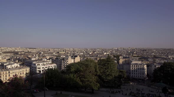 Panoramic City View of Paris Paris on a Sunny Evening alt