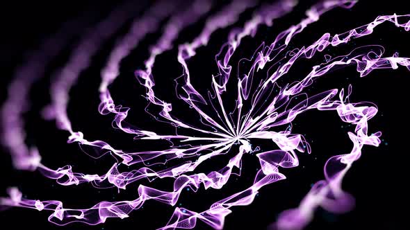 Rotation circles and rings with light rays and glow alt