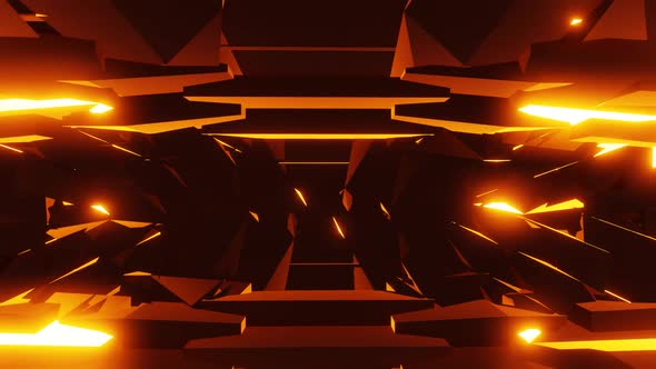 Fire neon glowing spark motion graphic