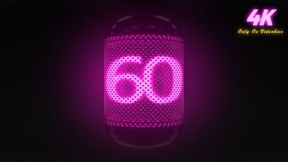 Neon Countdown 60 Second