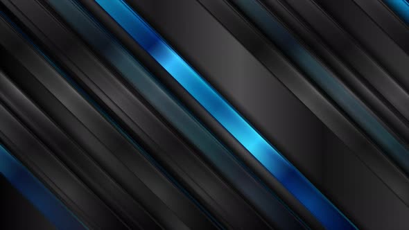 Contrast Blue And Black Stripes