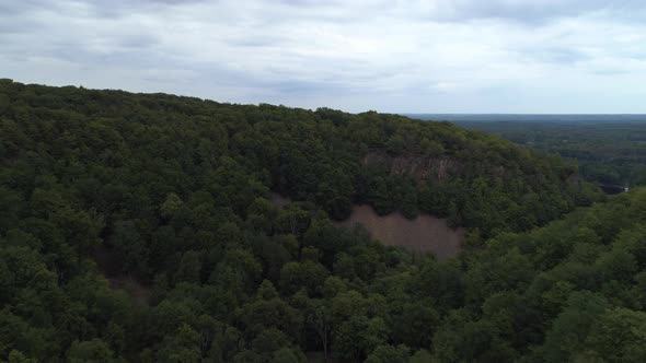 Aerial View of Landscape Valley 