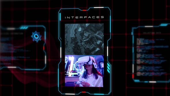Interface Screens Premiere Pro template preview