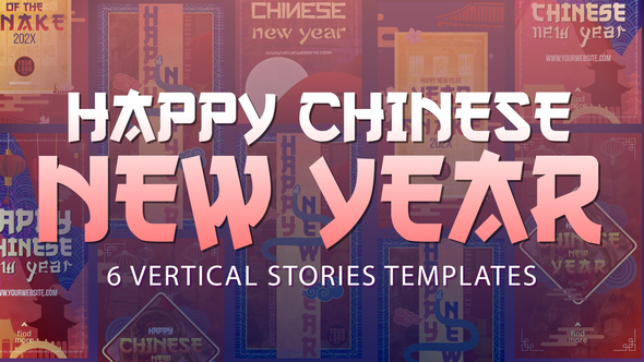 Happy Chinese New Year Stories Titles template preview