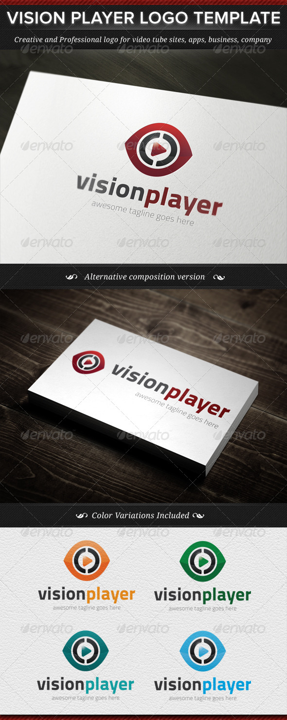 Vision Player Logo Template - Objects Logo Templates