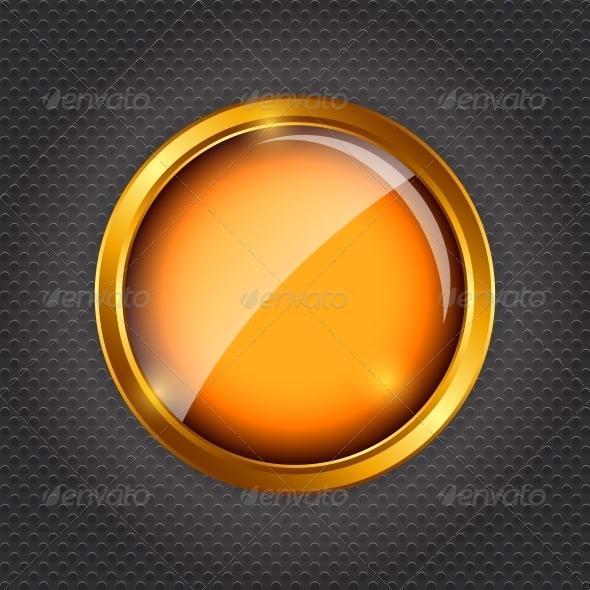 Empty Glass Frame on Metal Background with Lights. - Backgrounds Decorative