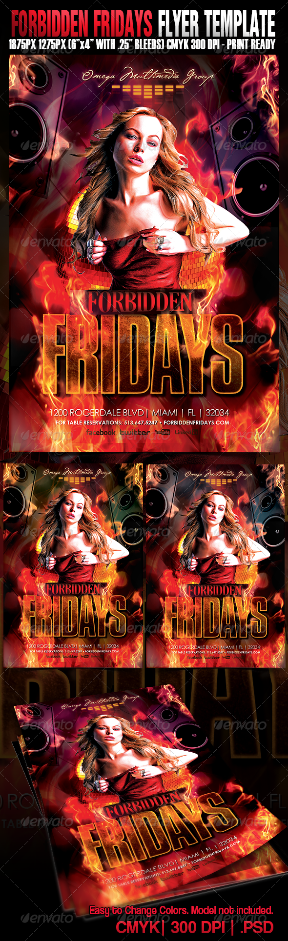 Forbidden Fridays - Events Flyers