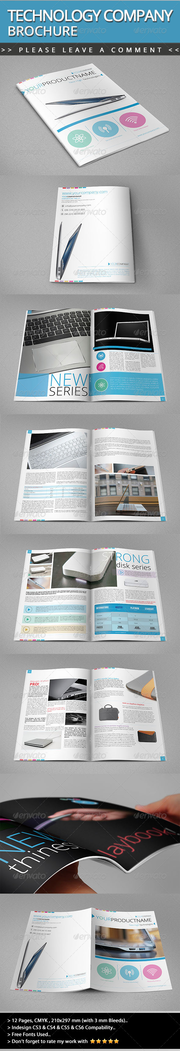 Technology Company Brochure V01 by balkay | GraphicRiver