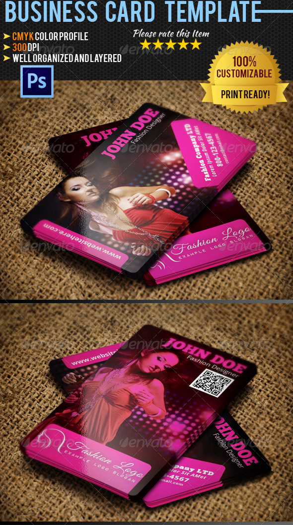 Fashion Business Card 05 - Industry Specific Business Cards