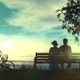 Couple On A Bench Watching The Ocean HD - VideoHive Item for Sale