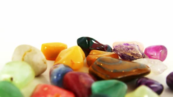 Close-up of colorful pebbles stones alt