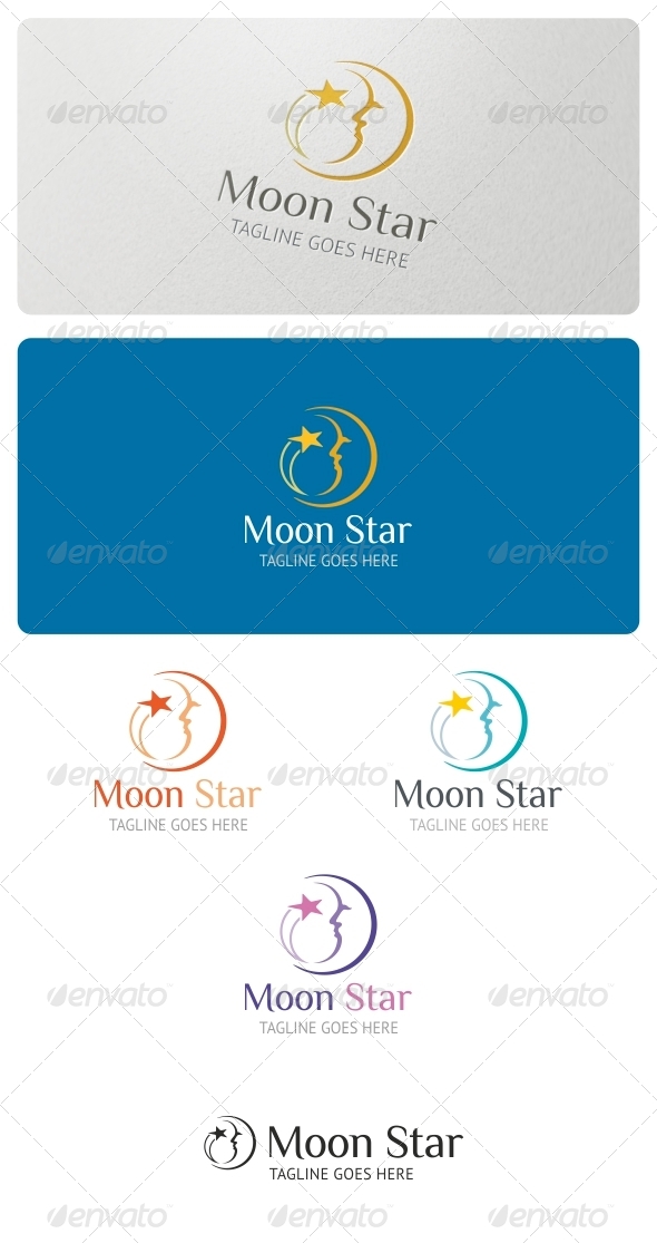 Moon Star Logo Template - Symbols Logo Templates