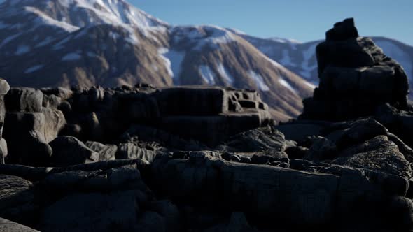 Rock and Stones in Alps Mountains alt