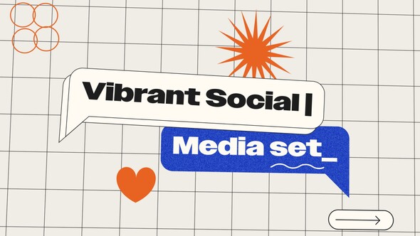 Vibrant Social Media Set Premiere Pro template preview