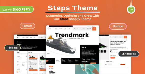 Steps - Sports Shoes, Footwear Shoes Shopify 2.0 Theme