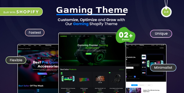 Gaming - Shopify 2.0 eCommerce Theme