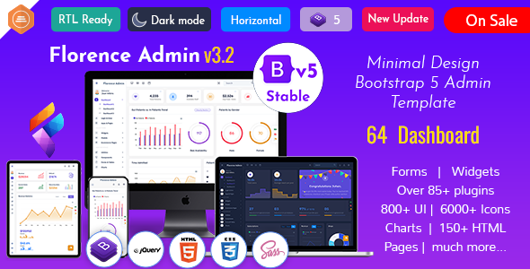 Florence Admin - Bootstrap Admin Dashboard Template & User Interface