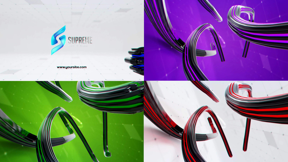 Digital Lines Unveil Logo Stings template preview